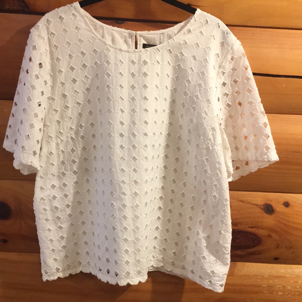 Banana Republic white blouse